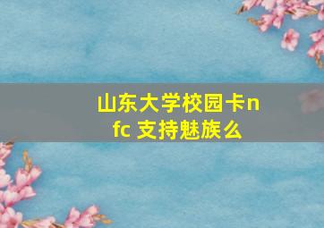 山东大学校园卡nfc 支持魅族么